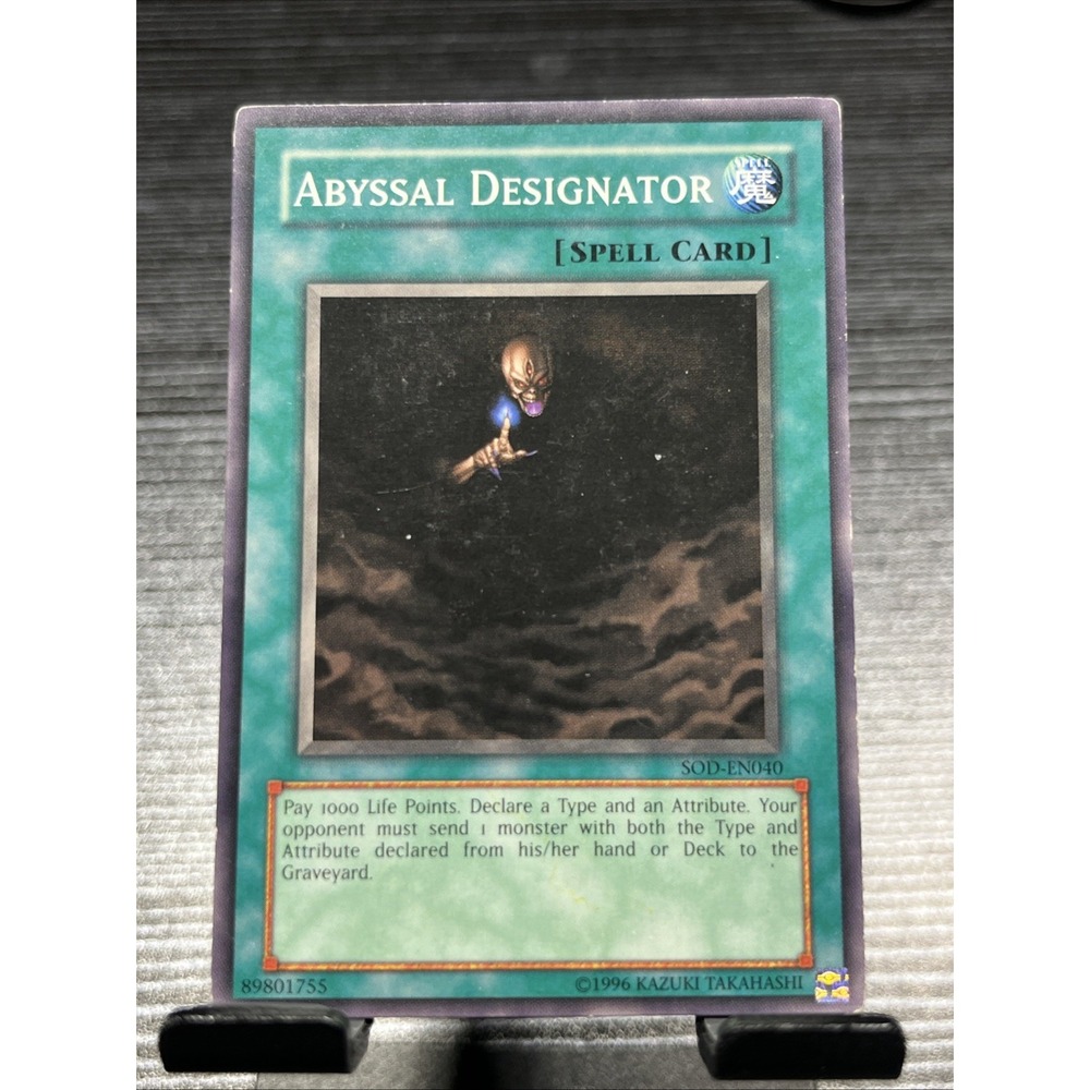 Abyssal‎ Designator SOD-EN040 Yu-Gi-Oh! Common – Lightly Played